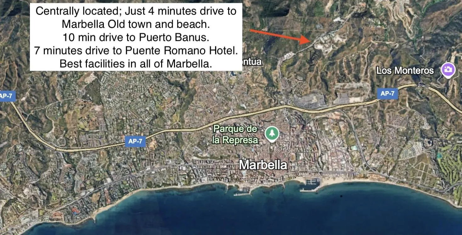 Apartment New Ocean View Property Centrally Located, Just 3 Minutes To Marbella City Center Ojen